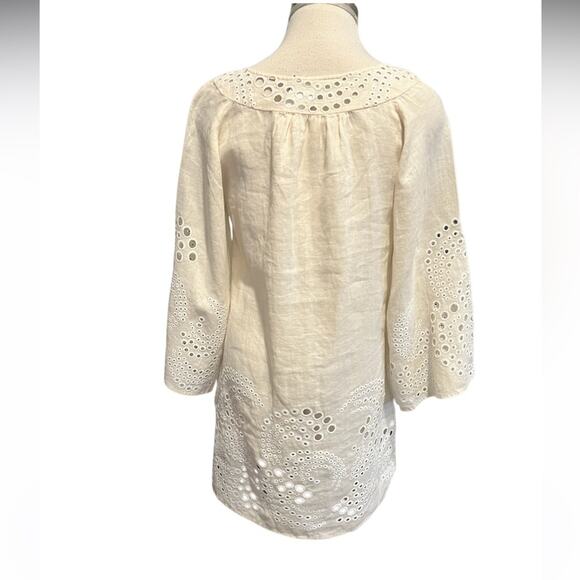 DVF Diane von Furstenberg Beach Coverup 100% Embroidered Fabric Size XS - Picture 5 of 6